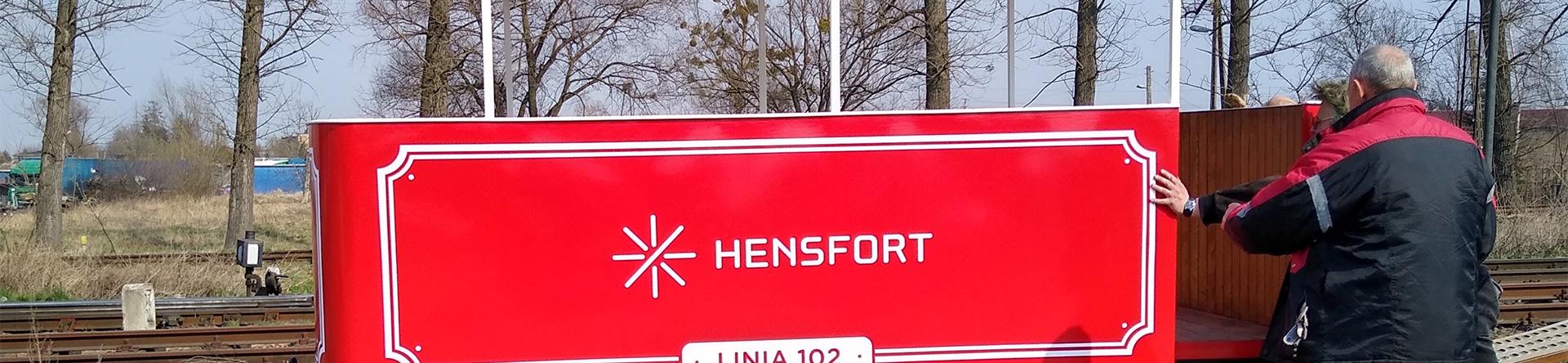 Drezyna HENSFORT na torze linii 102
