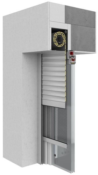 montaż na nadprożu z moskitiera