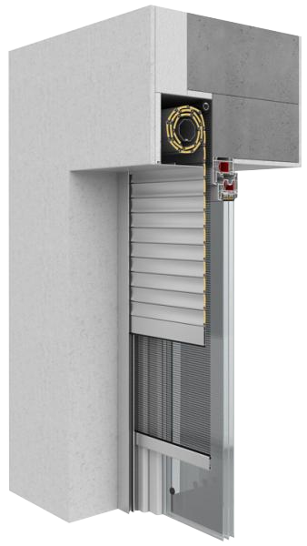 montaż do wnęki z moskitierą